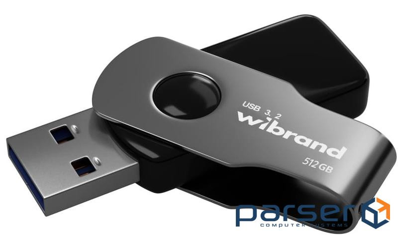 Флеш накопичувач USB 512Gb Wibrand Lizard, Grey, USB 3.2 Gen 1 (WI3.2/LI512P9B)