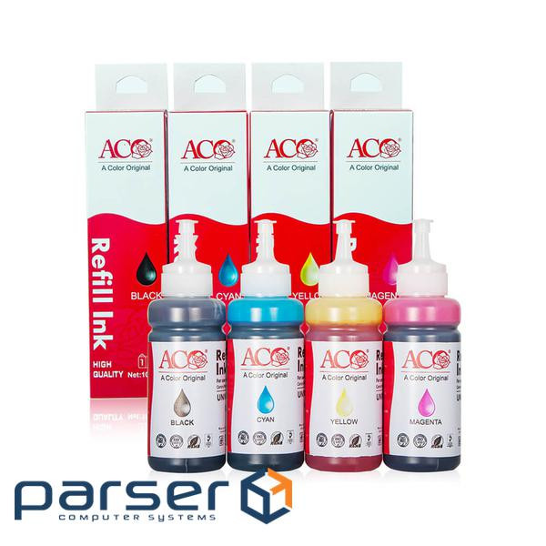 Чорнило ACO HP GT51/52 Yellow, 70ml, InkTank/Smart Tank (ACO-AH-001-YU (ACO-AH-001-Y Universal  Ink)