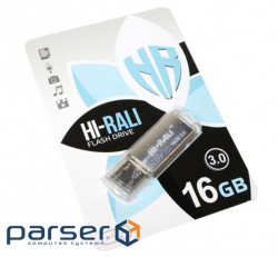 Флеш-накопичувач USB3.0 16GB Hi-Rali Rocket Series Silver (HI-16GB3VCSL)