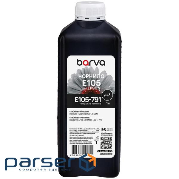Чорнило Barva Epson 105 1л, Pigm.black (E105-791)