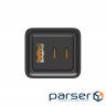 Charger ColorWay GaN3 Pro Power Delivery (USB-A + 2 USB TYPE-C) (65W) (CW-CHS039PD-BK)