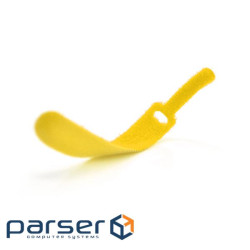 Стяжки на липучці 10 * 100мм, жовті, ціна за штуку (30059) (30059)