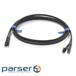 Патчкорд LC/UPC-LC/UPC SM 1м Duplex чорний (UPC-1LCLC(SM)D(ON)BK)
