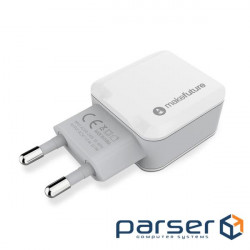 Charger MakeFuture 2 USB (2.4 A) White (MCW-21WH)