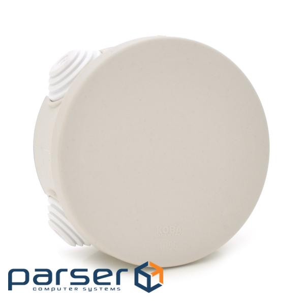 Коробка розподільна зовнішня PIPO Р12 80х40мм, IP54, пластик, (РР) 4 гермовводи, біла, Q50 , Q50