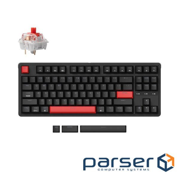 Клавіатура механічна Keychron C3 Pro V2 87Key, K pro Brown, USB-A, QMK, Hot-swap,8K, EN (C3PX-H3-UA)