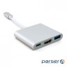 Порт-реплікатор EXTRADIGITAL USB Type-C to HDMI/ USB 3.0/ Type-C (0.15m) (KBH1691)