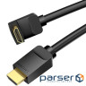 Кабель мультимедійний HDMI M to HDMI M 3.0m 4K60Hz 90 corner black Vention (AAQBI)