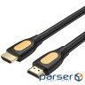 Кабель HDMI M - M, 5.0 м, V2.0, 4K 60Гц, PVC type, чорний, Vention (ALIBJ)