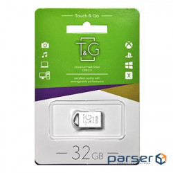 Флеш-накопичувач USB 32GB T&G 107 Metal Series Silver (TG107-32G)
