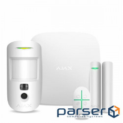 Ajax StarterKit Cam security alarm kit white (000016461)