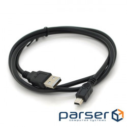 Cable VOLTRONIC USB 2.0 (AM/Mini 5 pin) 1.0m, black (YT-C/AM-1MnB)