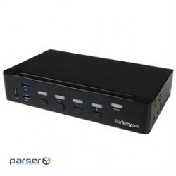 StarTech Network SV431DPU3A2 4-Port DisplayPort KVM Switch USB 3.0 4K Retail