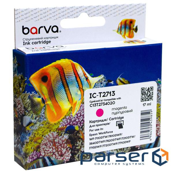 Картридж Barva Epson T2713 27XL (C13T27134020) 1100 c, Magenta (IC-T2713)