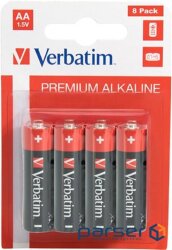 Alkaline batteries Verbatim type AA (1.5V 8 pcs ) (49503)