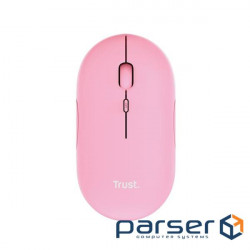 Миша Trust Puck Rechargeable Ultra-Thin BT WL Silent Pink (24125)
