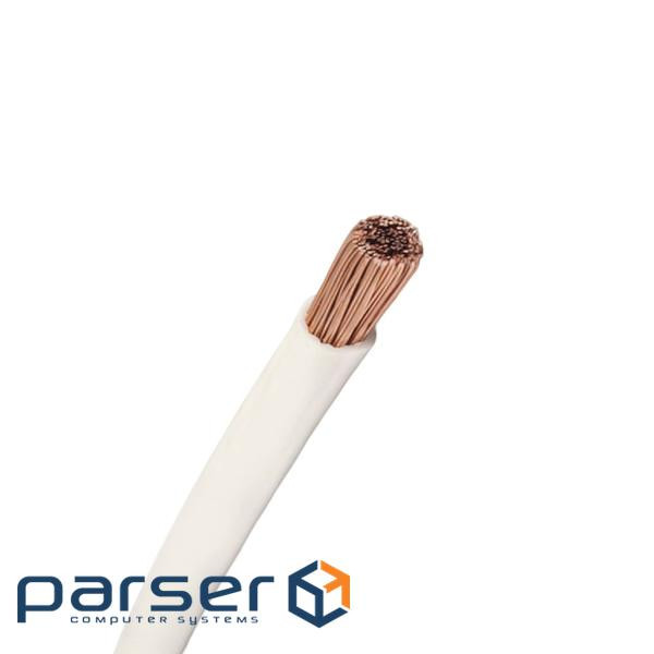 Провід ПВ 3 1х6 мм2, ПВХ ізоляція, білий 
