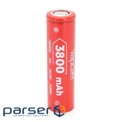 Акумулятор 18650 Li-Ion Vapcell INR18650 F38, 3800mah, 10A, 4.2 / 3.6 / 2.5V