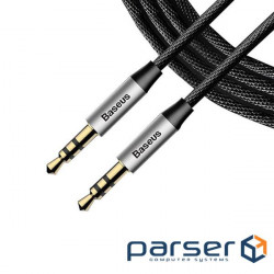 Cable BASEUS Yiven mini-jack 3.5 mm 1.5m Silver/Black (CAM30-CS1)