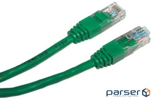 Патч корд Gembird PP12-1M/G, UTP, категория. 5E, литий, 50u" штекер с клямкою, 1 м, зел