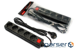 Power strip extension FRIMECOM FC-B2005W Black 1.8м (FC-B2005W 1.8 B)