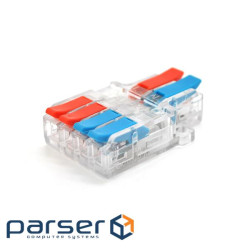 Клемна колодка з натискними затискачами 2х4-проводи LT-624 для розподільчих коробок, 4 (LT-624T / 5)