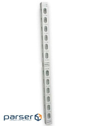 Боковий організатор кабеля з кришкою до шаф MGSE 45U, сірий (UA-MGSESM45G) (UA-MGSESM45G)