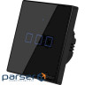 Розумний вимикач SONOFF Smart Wall Touch Switch 3-button Black (T3EU3C-TX)