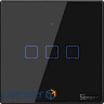 Розумний вимикач SONOFF Smart Wall Touch Switch 3-button Black (T3EU3C-TX)