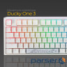 Клавіатура Ducky One 3 Cherry MX Blue RGB UA USB White (DKON2108ST-CUAPXPWWWSC1)