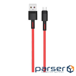 Дата кабель USB 2.0 AM to Micro 5P 1.0m 5A red XO (NB166-M-1-RD)