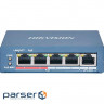Комутатор мережевий Hikvision DS-3E1105P-EI