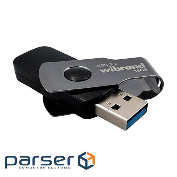Флешка 16GB WIBRAND Lizard USB 3.2 Black (WI3.2/LI16P9B)