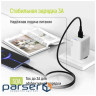 Дата кабель USB 2.0 AM to Micro 5P 1.0m 3A textured PVC black ColorWay (CW-CBUM094-BK)