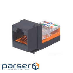 Keystone RJ45 Cat. 5e, UTP, black , Panduit NetKey (NK5E88MBLY)