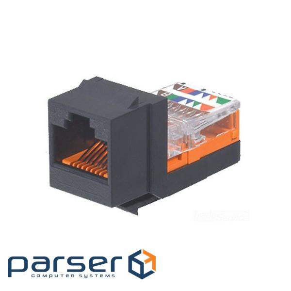 Keystone RJ45 Cat. 5e, UTP, black , Panduit NetKey (NK5E88MBLY)