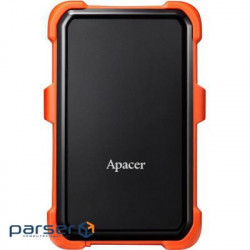 Зовнішній жорсткий диск 2Tb Apacer AC630, Black/ Orange, 2.5