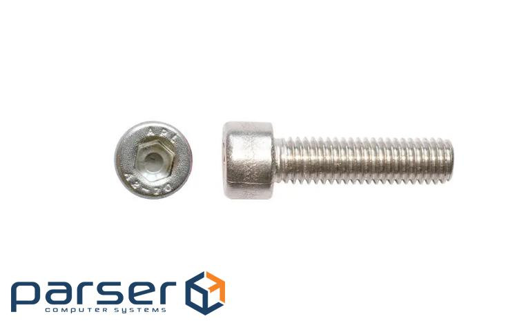 Болт М8х20, DIN 912, нержавіюча сталь, циліндр під вн.шестигранник А2 ціна за шт (110140820)