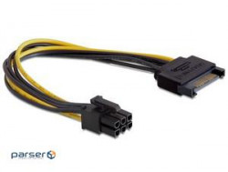 Кабель живлення внутрішній PCIePower 6p-> SATA 15p M / M, 0.2m, Standart (70.08.2924-100)
