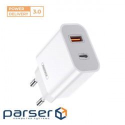 Wall charger Remax Surie Series 20W RP-U68 W (2USB 3A ) White
