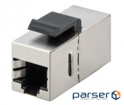 Adapter network RJ45 STP6 F / F, Keystone Compact Metal Gold, silver (62.09.8129-1)
