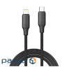 Дата кабель USB-C to Lightning 2.0m PD30W TPE embossed black ColorWay (CW-CBPDCL102-BK)