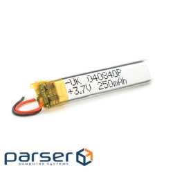 Літій-полімерний акумулятор 4*08*40mm (Li-ion 3.7В 250мА&middot,год) (400840)
