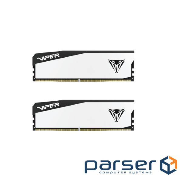 Модуль пам'яті PATRIOT Viper Elite 5 White DDR5 6000MHz 32GB Kit 2x16GB (VEB532G6030KW)