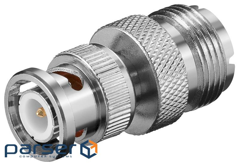 Перехідник відео BNC/50ohm-RF:UHF M/F,адаптер Gold (75.01.1351-100) Gold (75.01.1351-100)