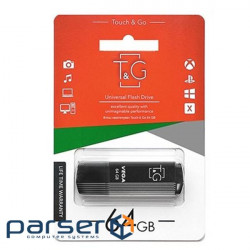 USB Flash Drive 64Gb T&G 121 Vega series Black (TG121-64GBBK)