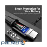 Дата кабель USB 3.0 AM to USB-C 1.5m black Vention (COZBG)