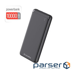 Universal battery ColorWay 10 000 mAh Slim (USB QC3.0 + USB-C Power Delivery (CW-PB100LPG3BK-PD