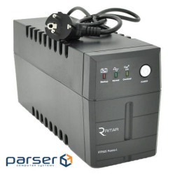 Джерела безперебійного живлення RITAR Ritar RTP625 (375W) Proxima-L, LED, AVR, 2st, 2xUNIVERSAL soc