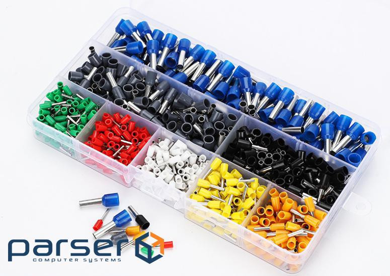 Набір клем / наконечників 800шт (O-100, R-100, W-100, G-100, Y-100, B-100, Bl-100, A-100) (YT-39410) (O-100, R-100, W-100, G-100, Y-100, B-100, Bl-100, A-100) (YT-39410)